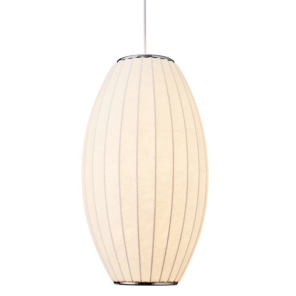 Lampa wisząca SILK BARREL biała 60 cm Step Into Design