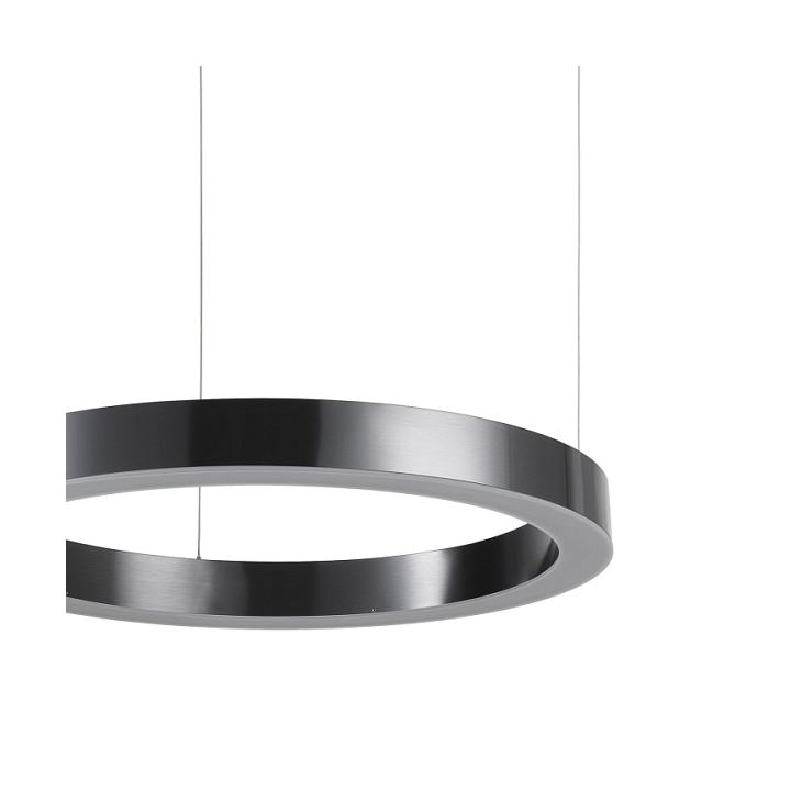 Lampa wisząca CIRCLE 60 cm - LED, ring tytanowy - Step Into Design