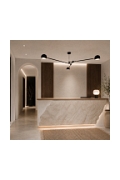 Lampa wisząca ASTRONOMY-3, 175 cm - czarna - Step Into Design