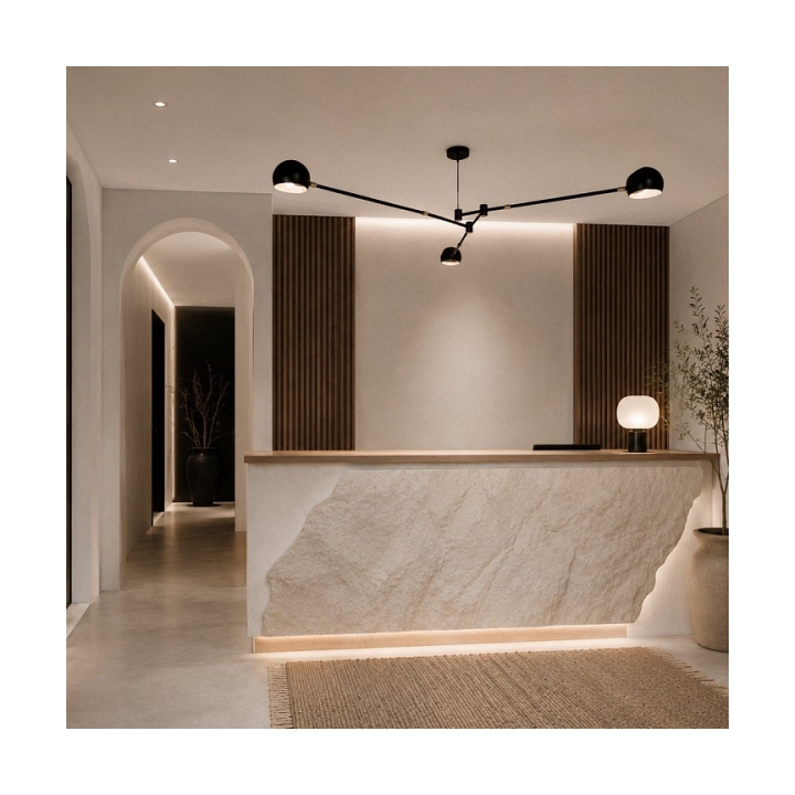 Lampa wisząca ASTRONOMY-3, 175 cm - czarna - Step Into Design