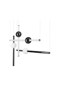 Lampa wisząca O-LINE L-4 LED czarna 110 cm - Step Into Design