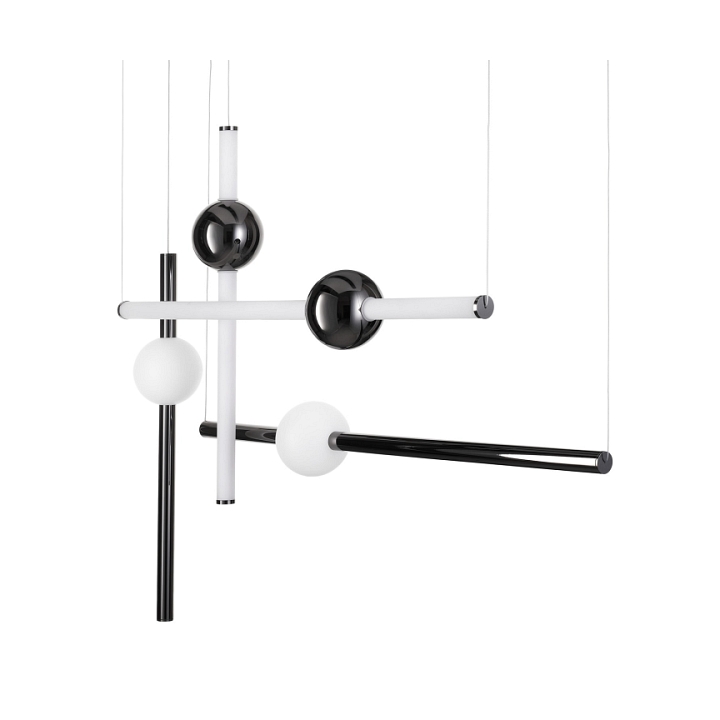 Lampa wisząca O-LINE L-4 LED czarna 110 cm - Step Into Design