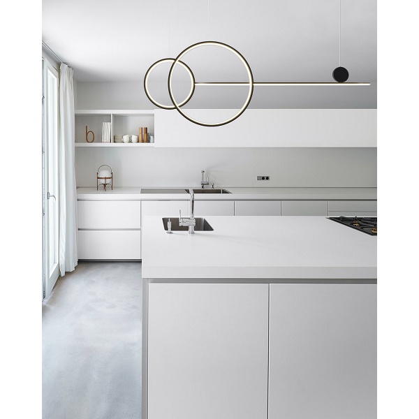 Lampa wisząca NEW AGE LED 120 cm - oprawa sufitowa czarna Step Into Design