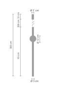 Lampa wisząca O-LINE LED 93 cm mosiądz Step Into Design