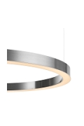 Lampa wisząca CIRCLE 80 cm - LED, ring nikiel szczotkowany - Step Into Design