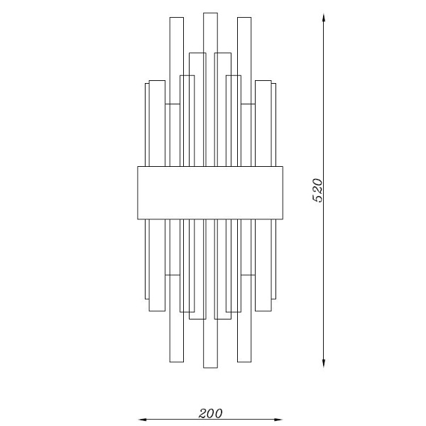 Lampa ścienna MIRACOLO złota 50 cm Step Into Design