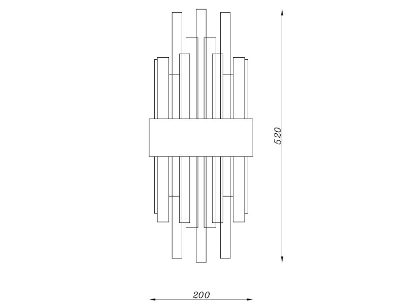 Lampa ścienna MIRACOLO złota 50 cm Step Into Design