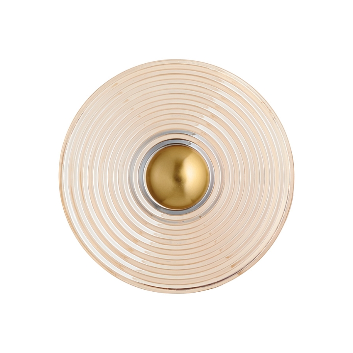 Lampa ścienna HELIOS 30 cm bursztynowo złota - Step Into Design