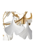 Lampa wisząca BOTANIKA GOLD 100 cm - złota, G9, regulowana, designerska - Step Into Design