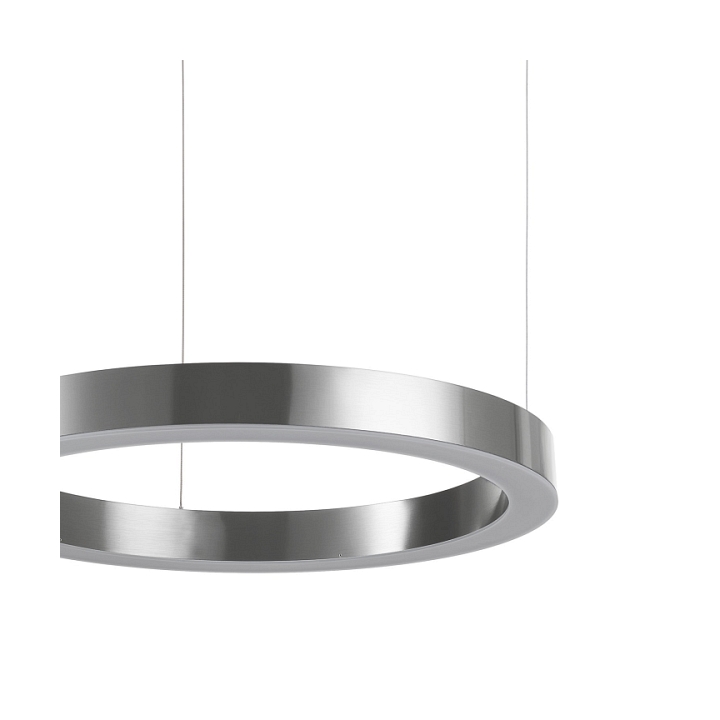Lampa wisząca CIRCLE 60 - LED, ring nikiel szczotkowany - Step Into Design