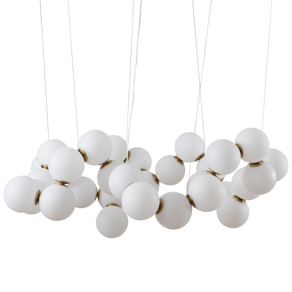 Lampa wisząca CORALLI-100 biało-mosiężna 100 cm Step Into Design