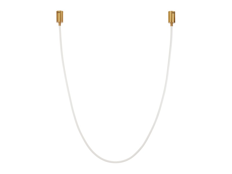 Lampa wisząca SNAKE LED 400 cm - elastyczny przewód LED, 3000K, złote uchwyty Step Into Design