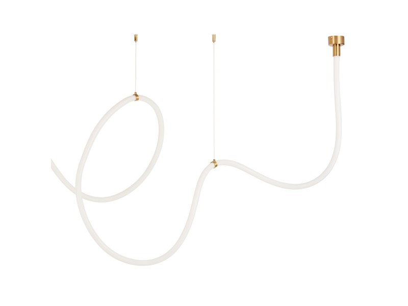 Lampa wisząca SNAKE LED wąż ledowy złota 500 cm Step Into Design