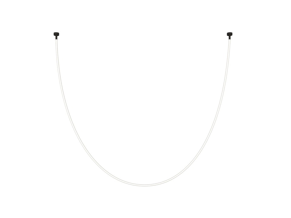 Lampa wisząca SNAKE LED wąż ledowy czarna 300 cm Step Into Design