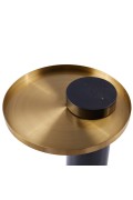 Stolik kawowy COLUMN marmurowy czarno złoty 55 cm Step Into Design