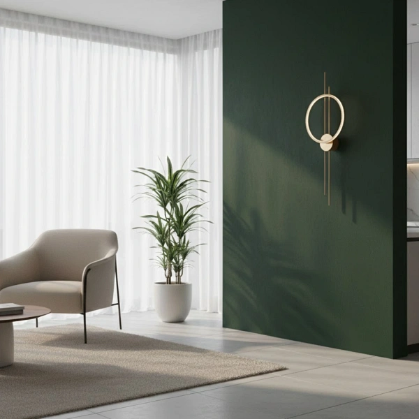 Lampa ścienna ECLIPTICA LED złota 100 cm Step Into Design