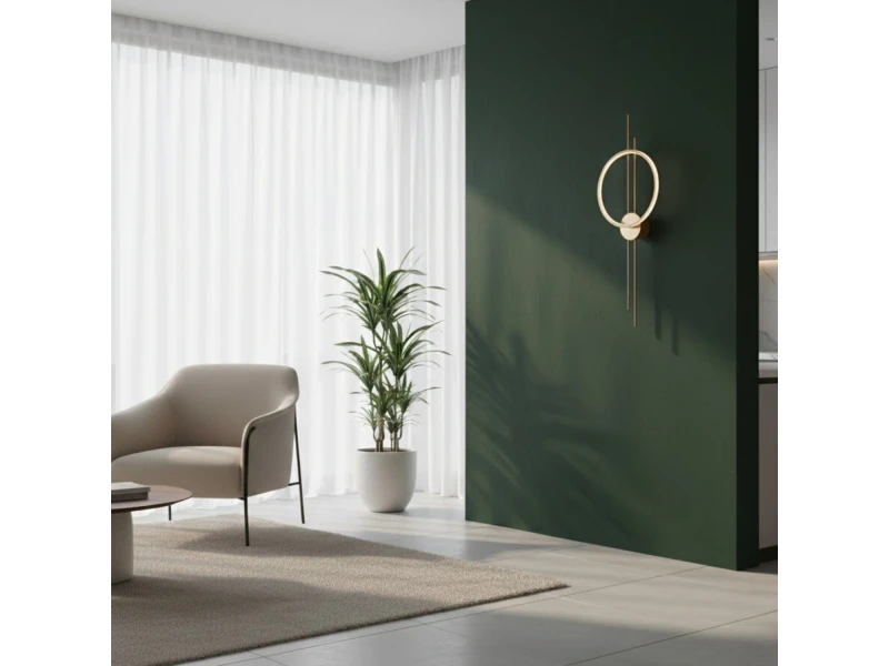 Lampa ścienna ECLIPTICA LED złota 100 cm Step Into Design