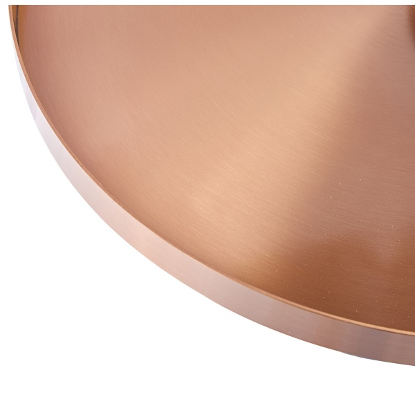 Stolik kawowy COLUMN marmurowy czarno miedziany 55 cm Step Into Design