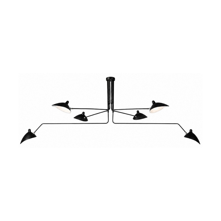 Lampa wisząca CRANE-6P czarna 270 cm - Step Into Design