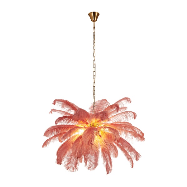 Lampa wisząca EMU pióra różowe 100 cm Step Into Design
