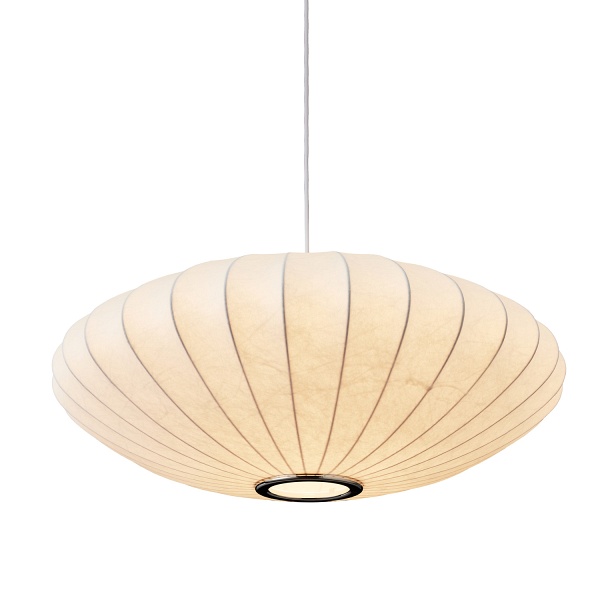 Lampa wisząca SILK FLAT biała 60 cm - nowoczesna i minimalistyczna Step Into Design
