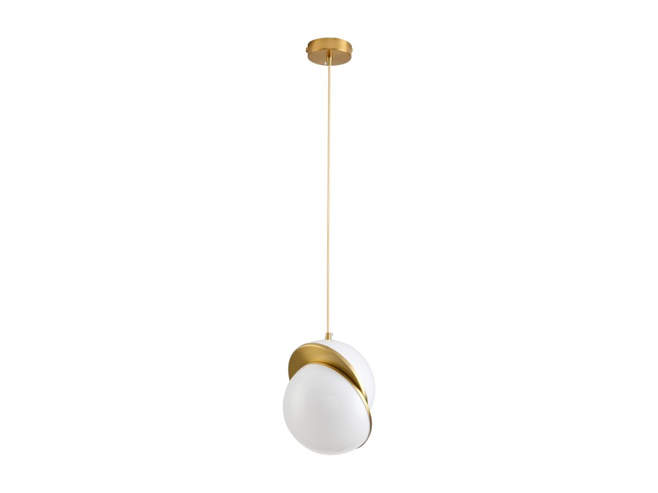 Lampa wisząca ORBITA biało złota 20 cm Step Into Design