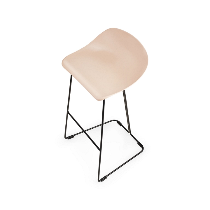Hoker CARO BAR stołek barowy beżowy 75 cm - Step Into Design