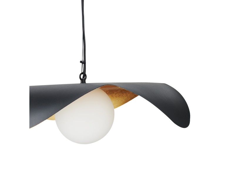 Lampa wisząca ENZO czarno złota 60 cm Step Into Design