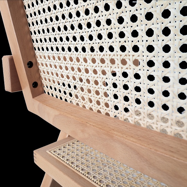 Krzesło BOHO drewniane w kolorze naturalnym z podłokietnikami Step Into Design