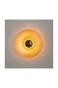 Lampa ścienna HELIOS 30 cm bursztynowo złota - Step Into Design