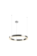 Lampa wisząca CIRCLE 80 cm - LED, ring nikiel szczotkowany - Step Into Design