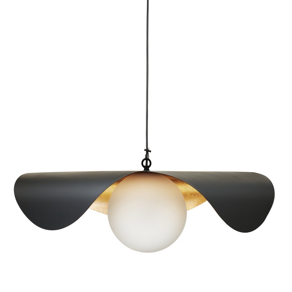 Lampa wisząca ENZO 80 cm - czarno złota Step Into Design