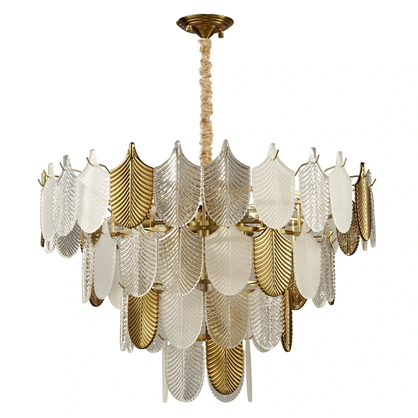 Lampa wisząca SECRET biało złota 80 cm Step Into Design