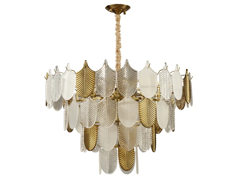 Lampa wisząca SECRET biało złota 80 cm Step Into Design