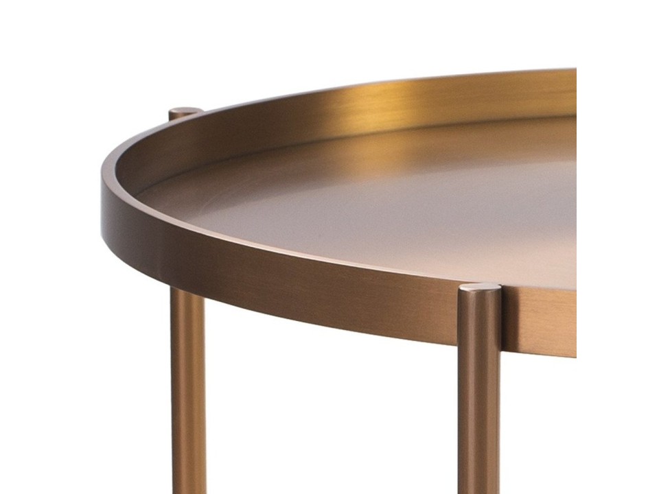 Stolik kawowy MOON miedziany Step Into Design