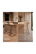 Hoker CARO BAR stołek barowy beżowy 75 cm - Step Into Design