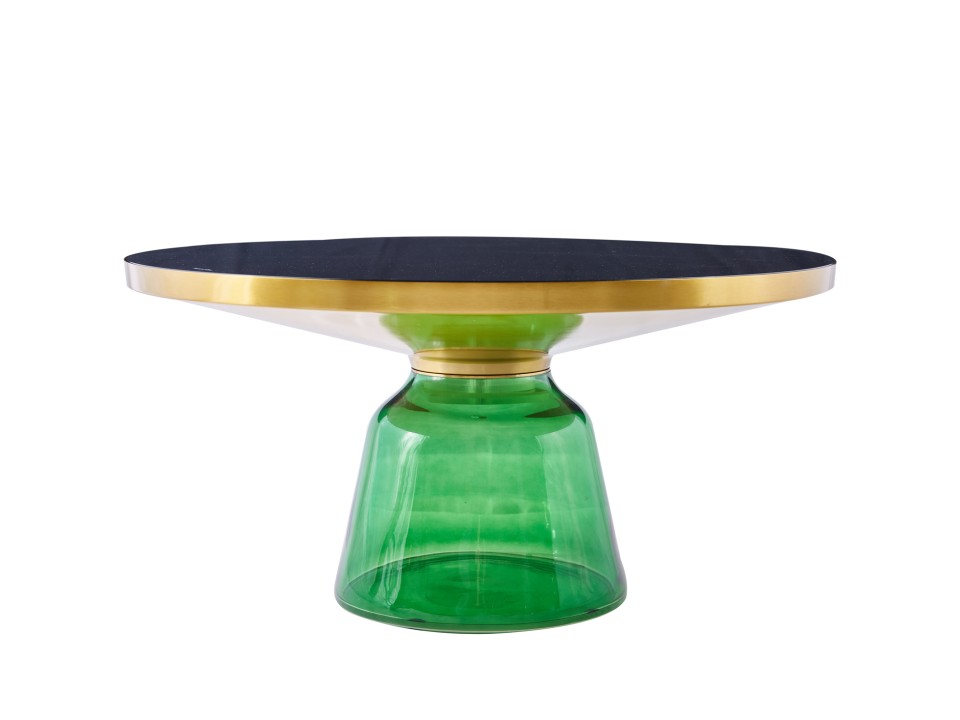 Stolik kawowy DOLCE FLAT zielono czarny 75 cm Step Into Design