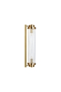 Lampa ścienna STELO 60 cm - kinkiet kryształowy LED, rama metalowa, złoty - Step Into Design
