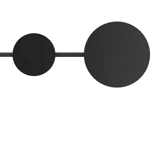 Lampa ścienna CLEX - 6 LED czarna 89 cm Step Into Design