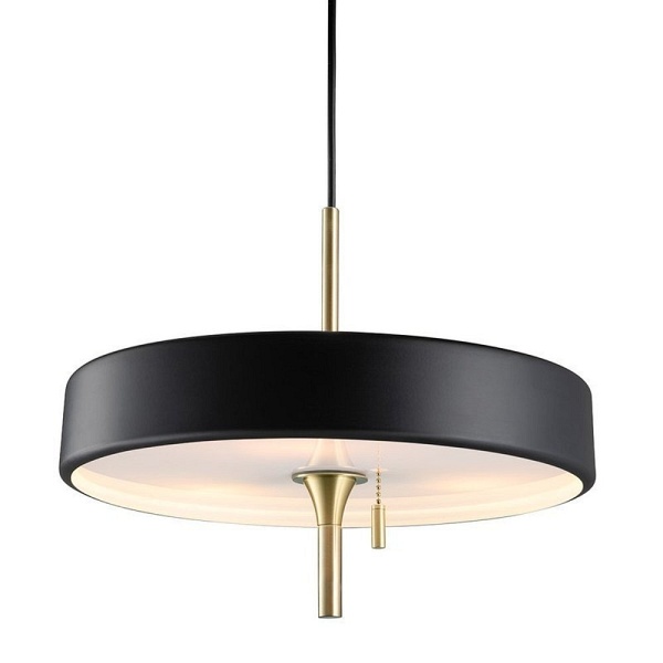 Lampa wisząca ARTDECO czarno - złota 35 cm do salonu Step Into Design