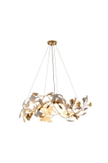 Lampa wisząca BOTANIKA GOLD 100 cm - złota, G9, regulowana, designerska - Step Into Design