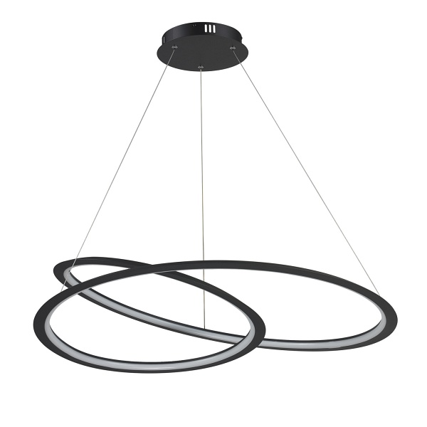 Lampa wisząca SPIRELLO ledowa czarna 80 cm Step Into Design