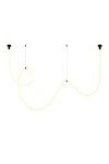 Lampa wisząca SNAKE LED wąż ledowy czarna 400 cm Step Into Design