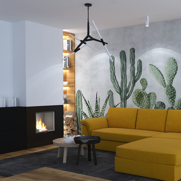 Lampa wisząca STICKS-10 czarna Step Into Design