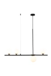 Lampa wisząca MODERNO czarna z białymi kulami 80 cm - do salonu, jadalni i biura Step Into Design