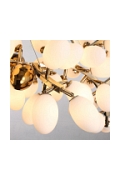 Lampa wisząca VALENTINA 150 cm biało złota - Step Into Design