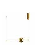 Lampa wisząca O-LINE 63 - LED, 63 cm, złoty połysk - Step Into Design