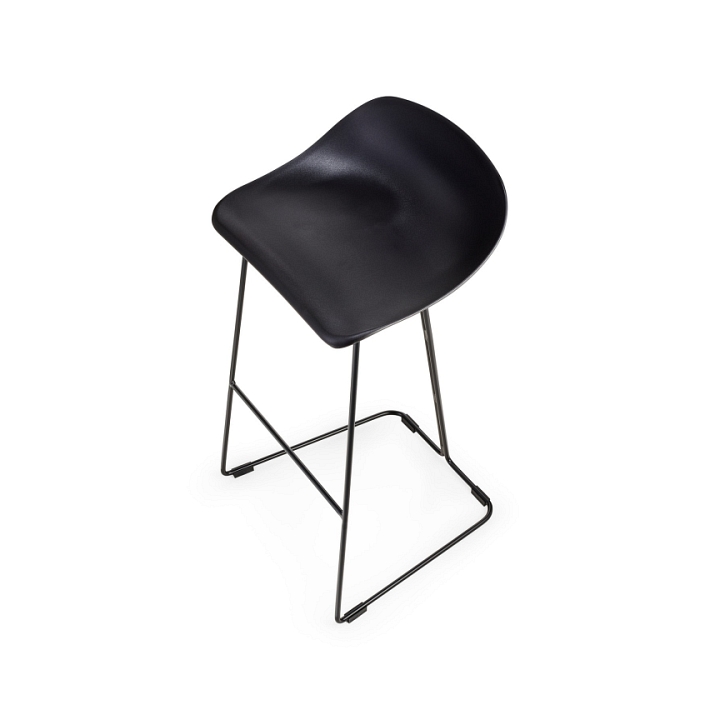 Hoker CARO BAR designerski czarny 75 cm - Step Into Design
