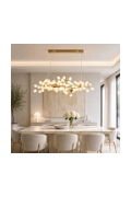 Lampa wisząca VALENTINA 150 cm biało złota - Step Into Design