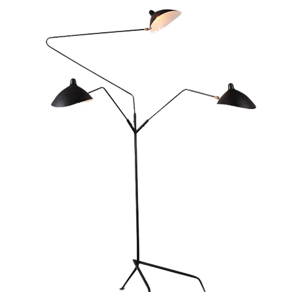 Lampa podłogowa CRANE-F1 czarna 160 cm Step Into Design
